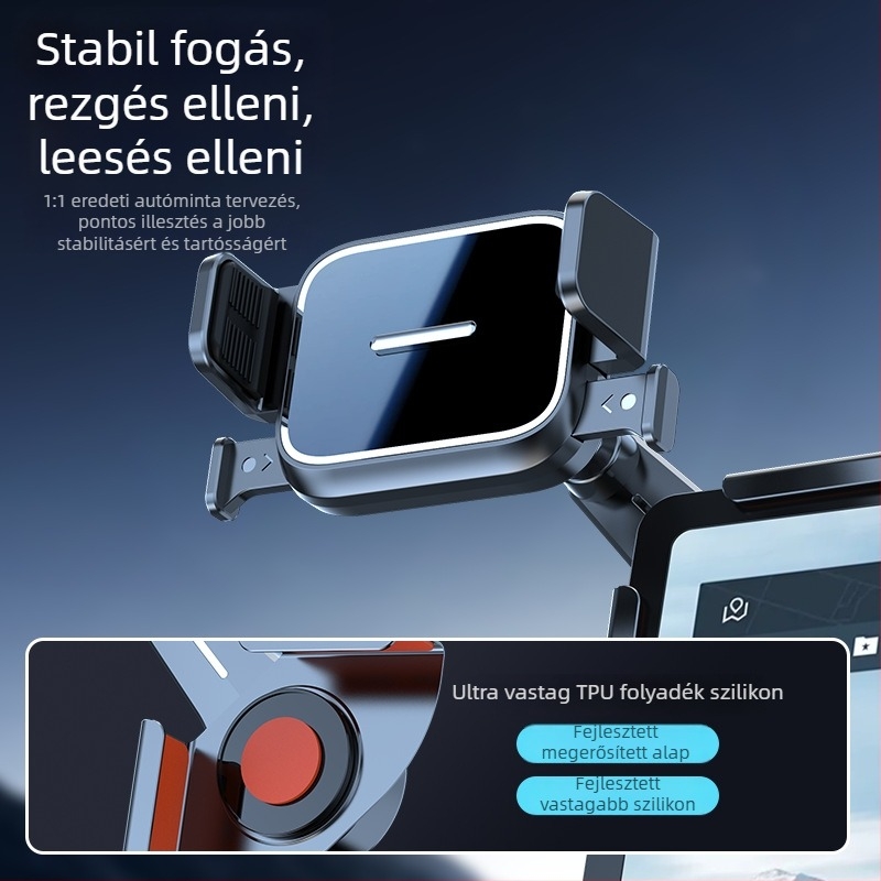 Zhenyu univerzális autó navigációs tartója snap-on központi kijelzőhöz, testreszabható