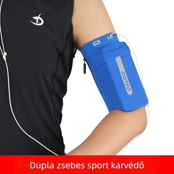 Uniszex karra rögzíthető telefon-tartó futáshoz és kültéri edzéshez, könnyű poliészter