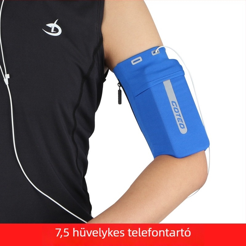 Uniszex karra rögzíthető telefon-tartó futáshoz és kültéri edzéshez, könnyű poliészter