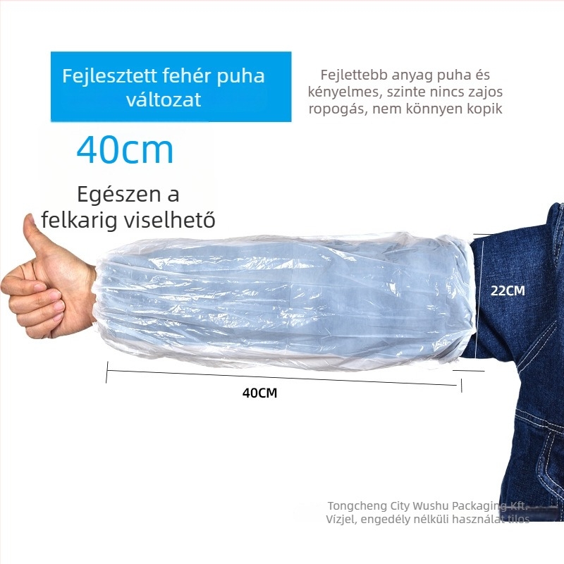 Egyszer használatos PE karvédő, vízálló, felnőtt, modern egyszerű stílus, rákos forró fazékhoz
