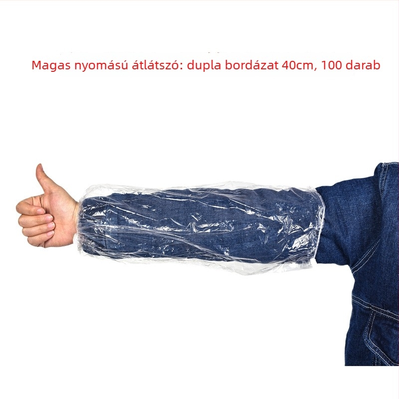 Egyszer használatos PE karvédő, vízálló, felnőtt, modern egyszerű stílus, rákos forró fazékhoz