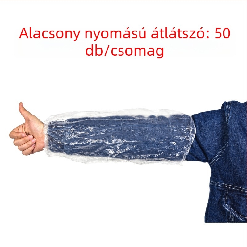 Egyszer használatos PE karvédő, vízálló, felnőtt, modern egyszerű stílus, rákos forró fazékhoz