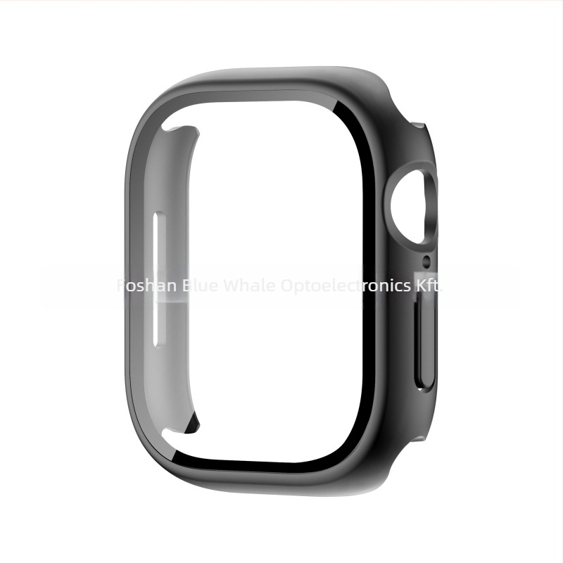 Apple Watch S11 védőtok integrált PC-héjjal és edzett üveg fóliával