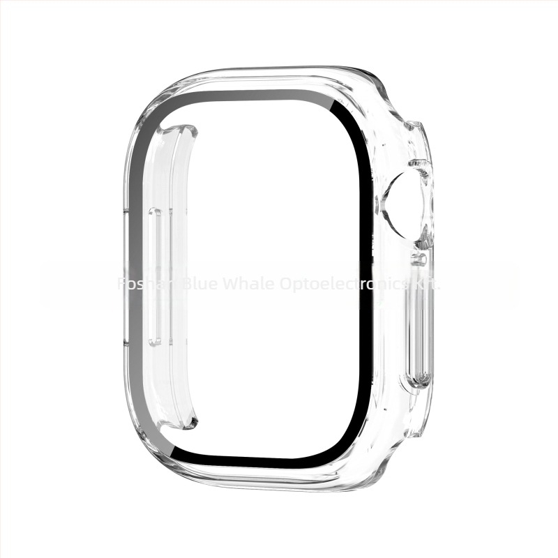 Apple Watch S11 védőtok integrált PC-héjjal és edzett üveg fóliával