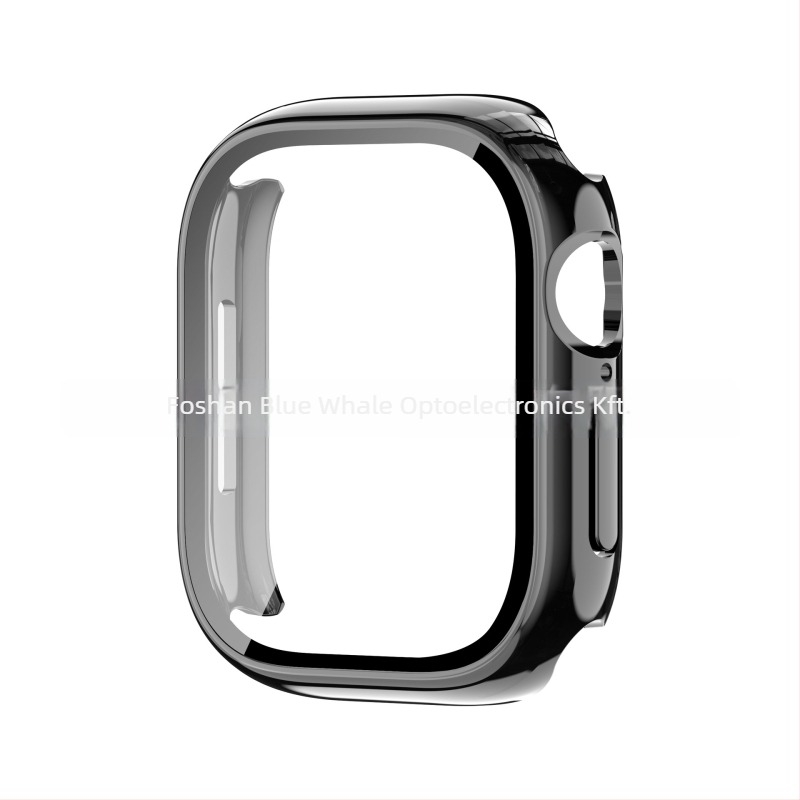 Apple Watch S11 védőtok integrált PC-héjjal és edzett üveg fóliával