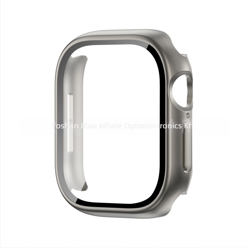 Apple Watch S11 védőtok integrált PC-héjjal és edzett üveg fóliával