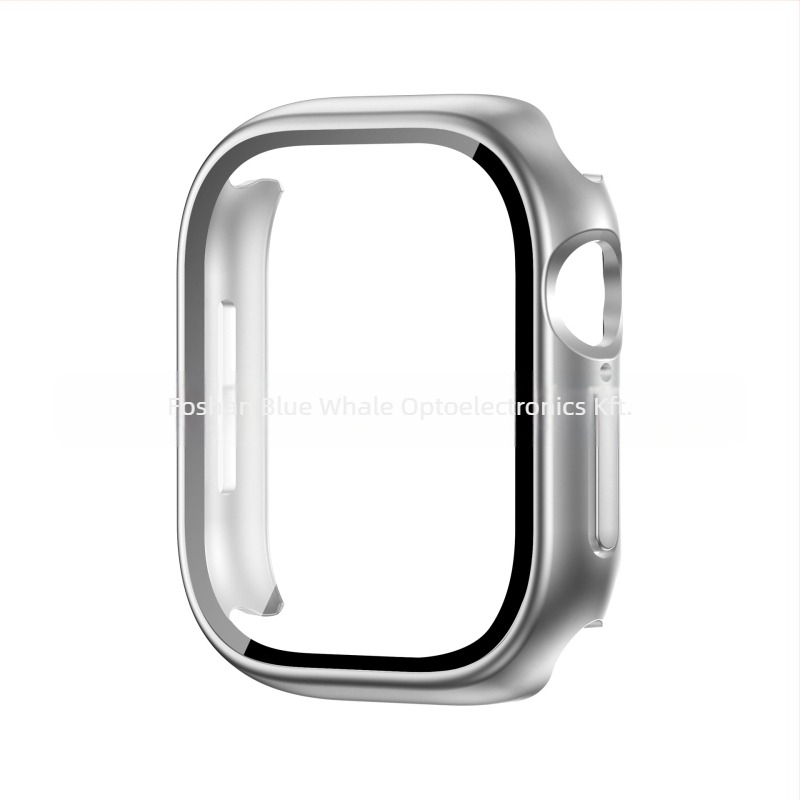 Apple Watch S11 védőtok integrált PC-héjjal és edzett üveg fóliával