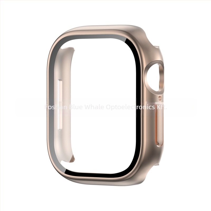 Apple Watch S11 védőtok integrált PC-héjjal és edzett üveg fóliával