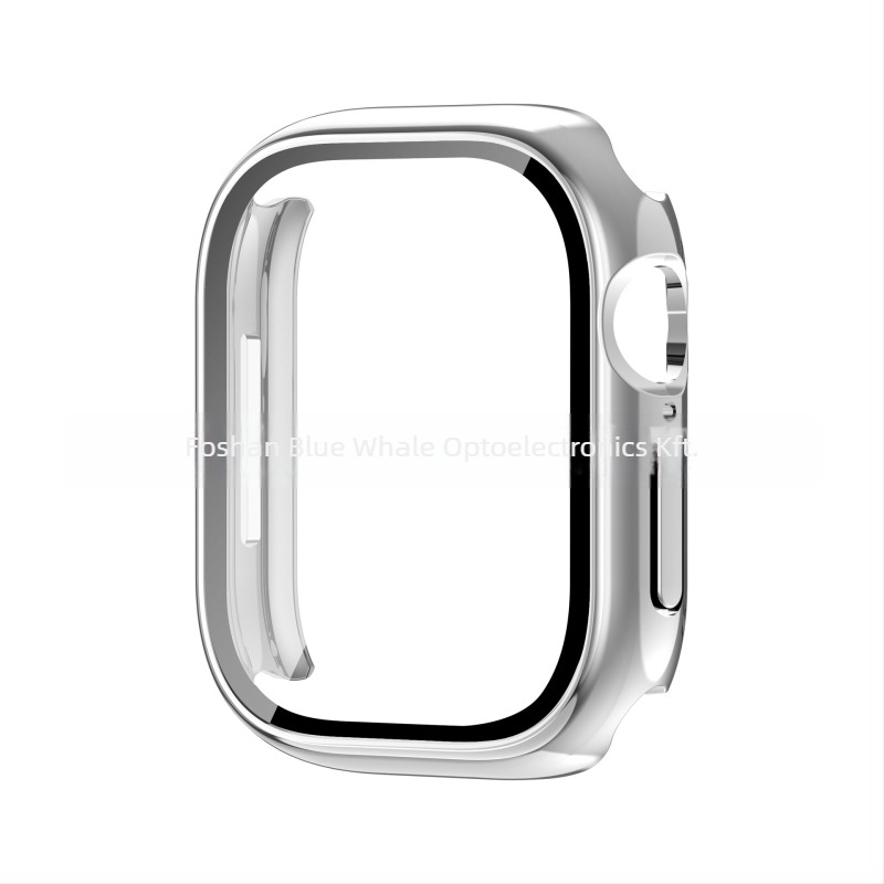 Apple Watch S11 védőtok integrált PC-héjjal és edzett üveg fóliával