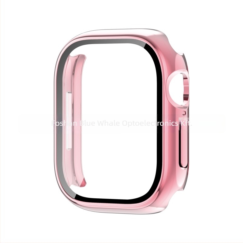 Apple Watch S11 védőtok integrált PC-héjjal és edzett üveg fóliával
