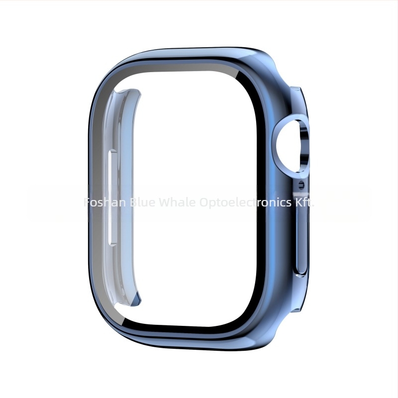 Apple Watch S11 védőtok integrált PC-héjjal és edzett üveg fóliával
