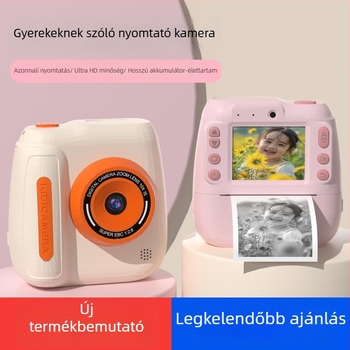 Gyermekeknek szánt azonnali nyomtató kamera D102 48MP szenzorral, 2,4 hüvelykes HD LCD kijelző, TF-kártya támogatás, 4 órás akkumulátor-üzemidő