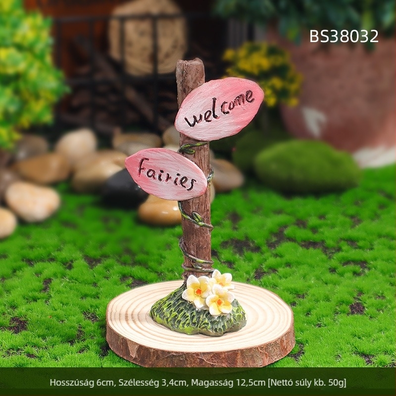 Gyantából készült mini kertfigúrák mikro tájhoz: dinoszaurusz, tündér és elf, pastoral stílus, fél kézi készítés, kartoncsomagolás