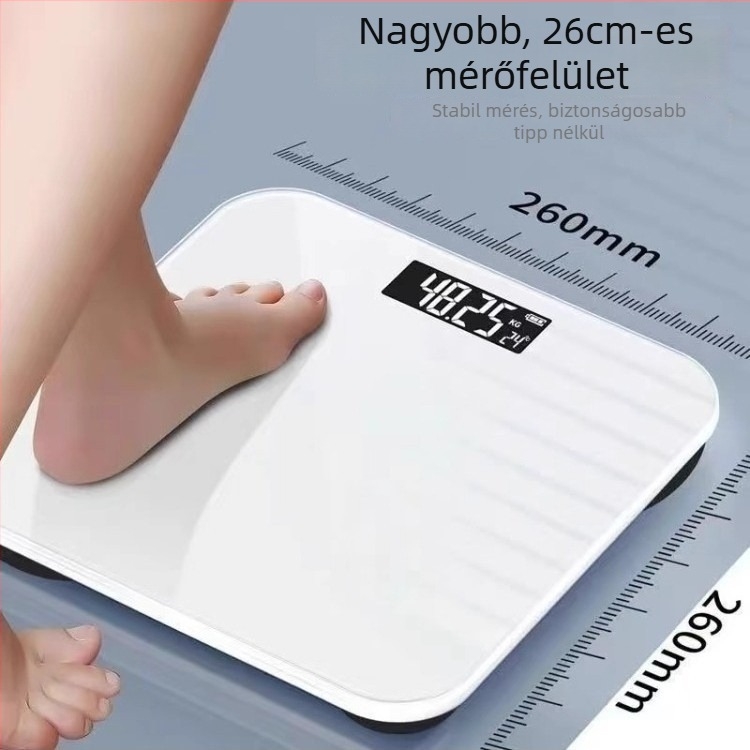 Testtömegmérő mérleg testzsírt mérő funkcióval - Digitális háztartási mérleg felnőttek számára (Márka Friendly; Eredet Yiwu; Stílus Egyszerű)