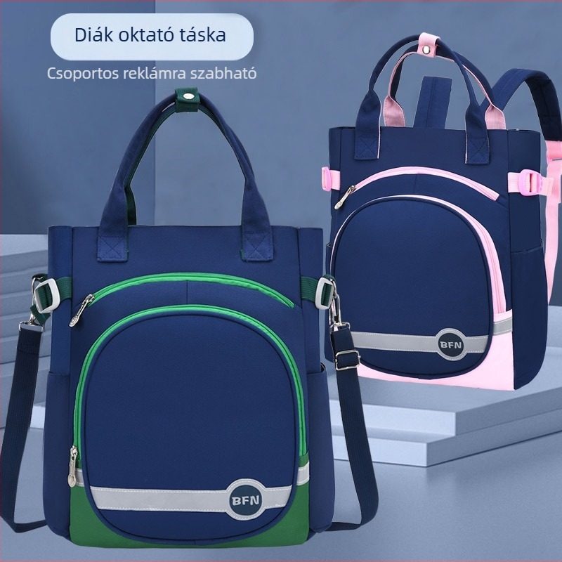 Három az egyben iskolai hátizsák, ultra könnyű és összecsukható, Oxford anyagból, nylon bélés, uniszex általános iskola