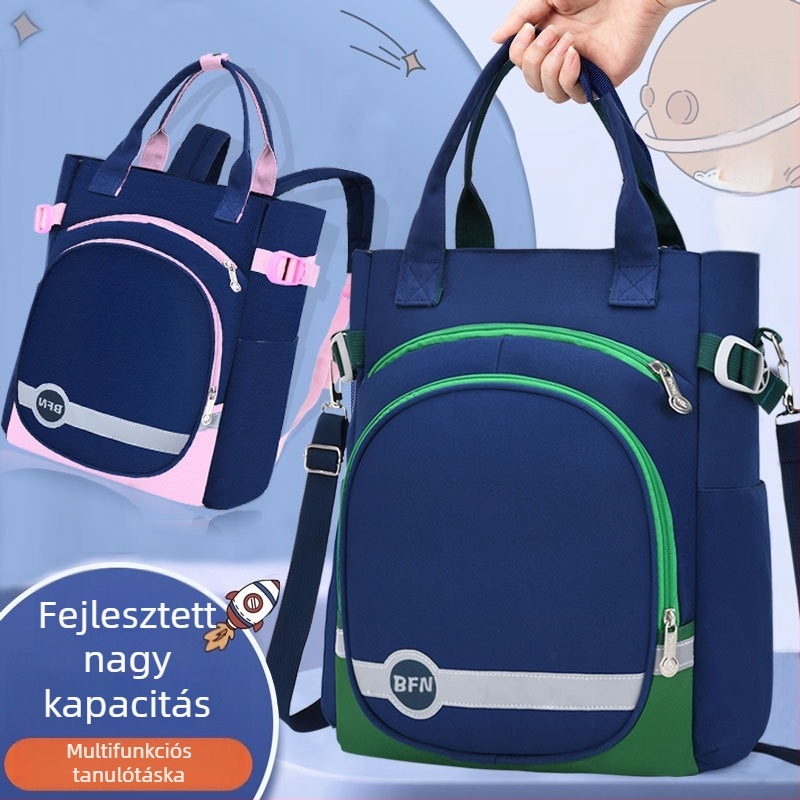 Három az egyben iskolai hátizsák, ultra könnyű és összecsukható, Oxford anyagból, nylon bélés, uniszex általános iskola