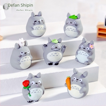 Chinchilla gyanta dekorfigura Defan — eredeti dizájn, dekoratív gyanta az asztalra (MAP 123)