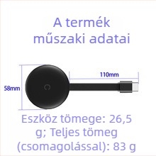 Vezeték nélküli mobiltelefon-projektor a TV-hez, HDMI, 1080p, RK3036 A210, 128MB RAM, képernyő-tükrözés