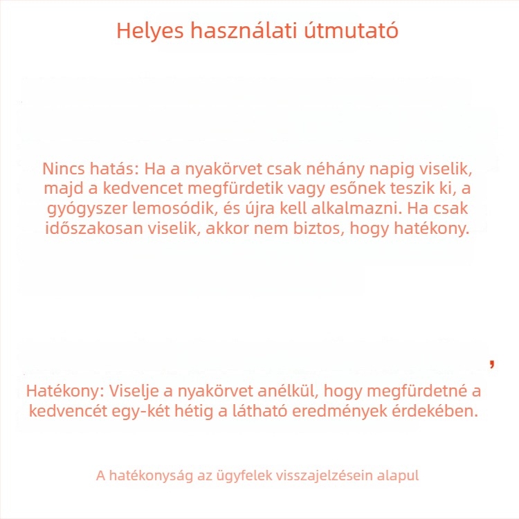 Állatparazita elleni nyakörv – kutyáknak és macskáknak, védelem bolhák, kullancsok és atkák ellen; rovar- és szúnyogriasztó