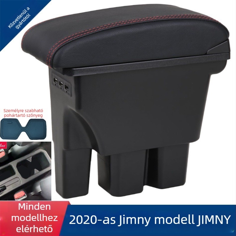 2018–2022 Suzuki Jimny JB74 középső kartámasz doboz — műanyag, Yidelon, testreszabás elérhető