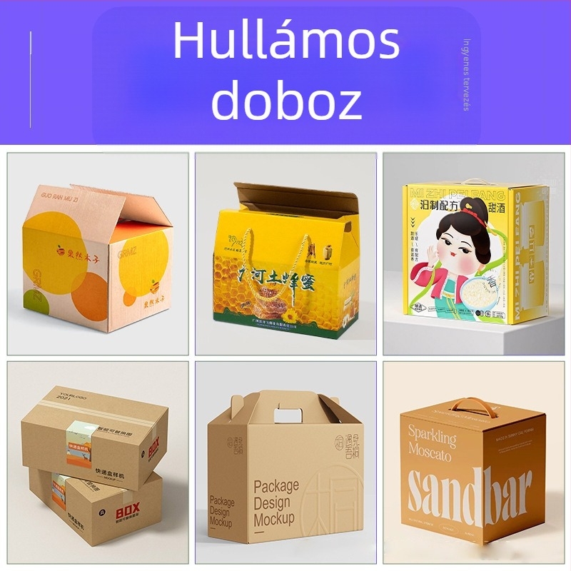 Személyre szabott hajtogatható kraft papír csomagoló doboz, 350 gsm, forró fóliázás, ezüst forró fóliázás, UV nyomtatás és relief — Tianli