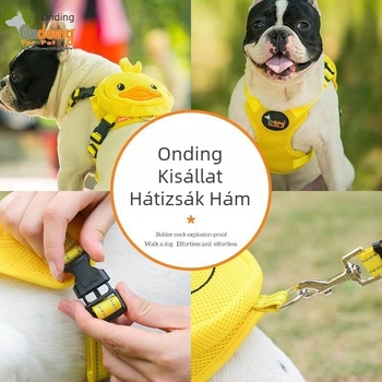 Mellény-stílusú kutyahám Cartoon dizájnnal, anyag: sandwich mesh, kategória: kutyahámok, nem nyújtható, márka: Egyéb