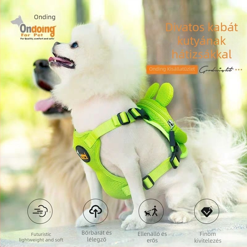 Mellény-stílusú kutyahám Cartoon dizájnnal, anyag: sandwich mesh, kategória: kutyahámok, nem nyújtható, márka: Egyéb