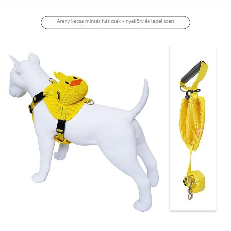 Mellény-stílusú kutyahám Cartoon dizájnnal, anyag: sandwich mesh, kategória: kutyahámok, nem nyújtható, márka: Egyéb