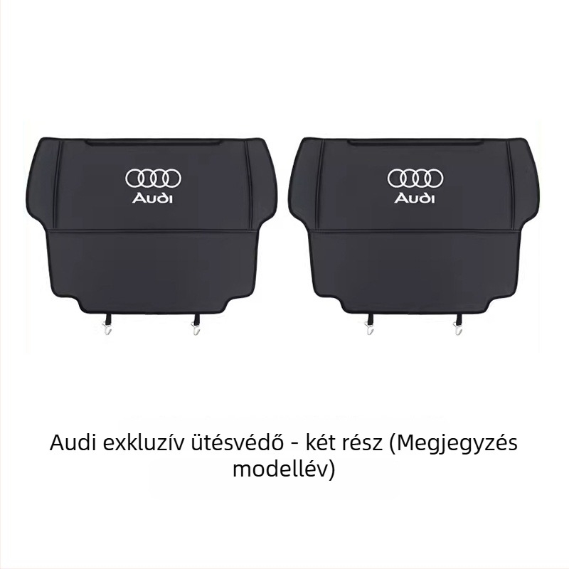 Audi ülés hátsó védőpanelek – Anti-kik, mikroszálas bőr, hab töltet, nyomtatott logó, minden évszakban, minimalist stílus