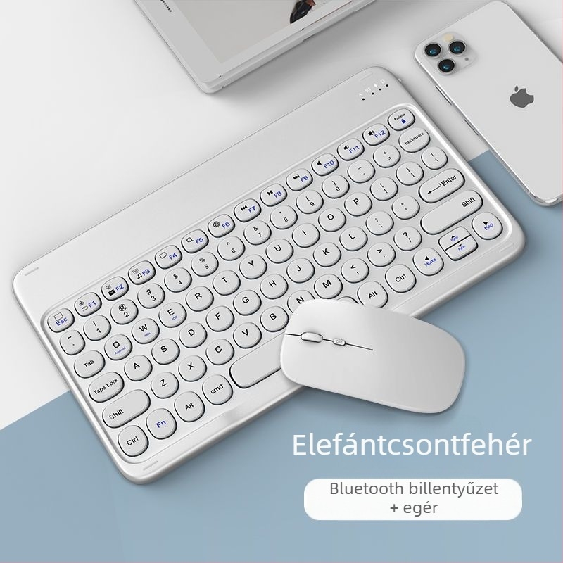 Bluetooth vezeték nélküli billentyűzet numerikus paddel Apple, Huawei és Xiaomi táblagépekhez és telefonokhoz