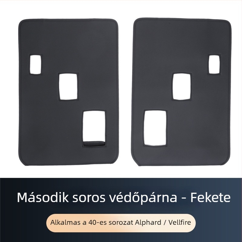 ALF40 Bőr belső hátpárnák Alphard/Vellfire-hoz – első, középső és harmadik sorhoz, szennyeződés elleni védőhuzat