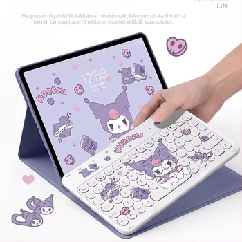 iPad 11. generációs tok tolltartóval, Bluetooth billentyűzet és egér készlet, 10,9 hüvelyk