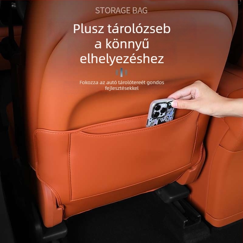 Hátsó üléstakaró védőpad – teljes fedés, bőr, töltet szivacs, testre szabható logó, modellszerinti illeszkedés, kopás és karcolás elleni védelem