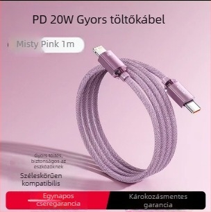 Toocki USB-C PD20W alumínium adatkábel, egyfejes, gyors töltés
