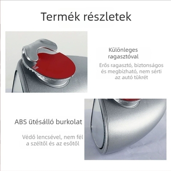 Kerek hátsó tükröző, vakfolttal tág látómezővel, tolatási segéd, dupla oldalú állítható - Shuoqi