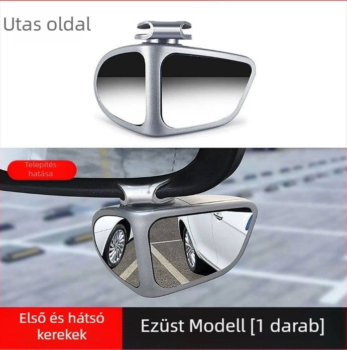 Kerek hátsó tükröző, vakfolttal tág látómezővel, tolatási segéd, dupla oldalú állítható - Shuoqi