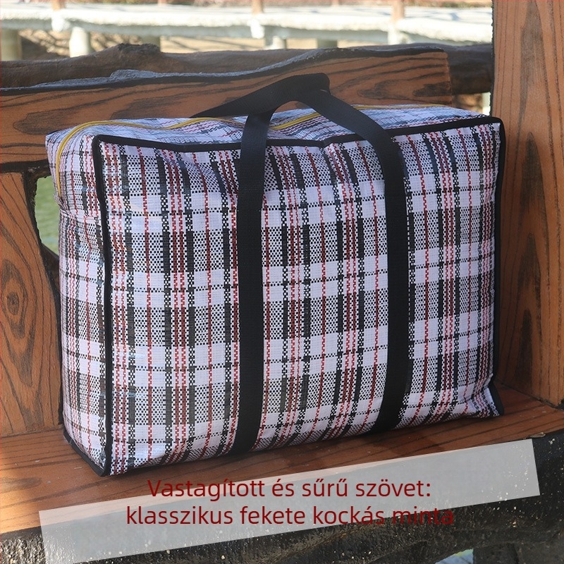 Költöztető szőtt tároló táska, nagy kapacitású rendszerező utazótáska kígyómintás