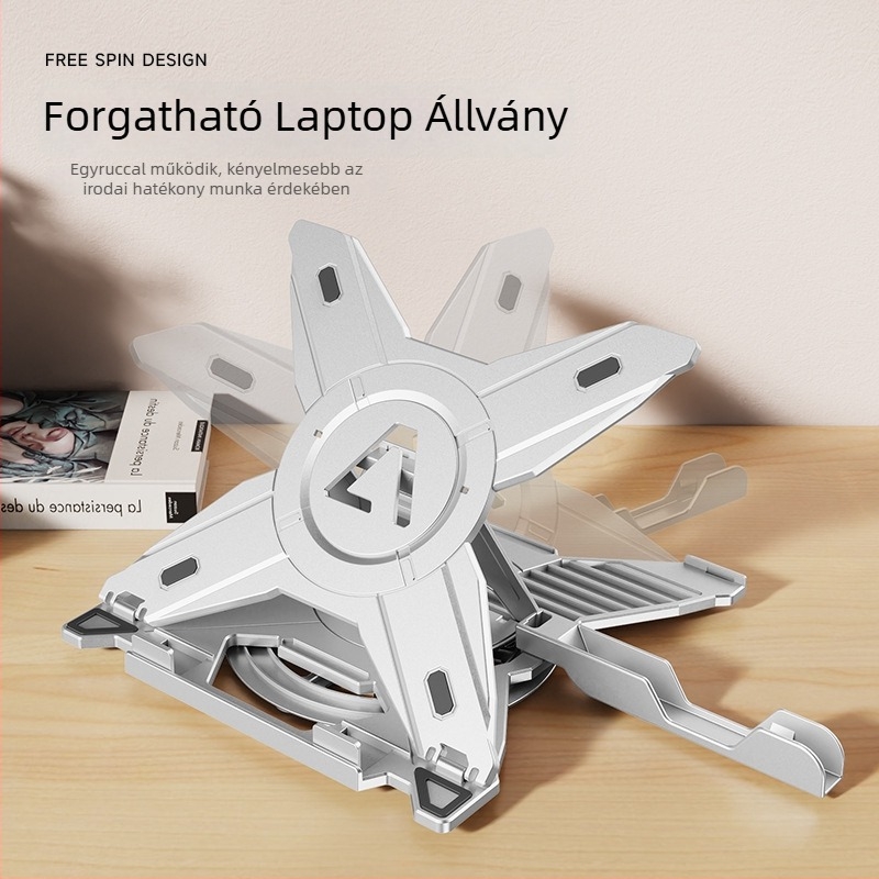 Összecsukható laptopállvány (modell 278; tömeg 423 g; kategória: laptopállvány; piacra dobva 2024)