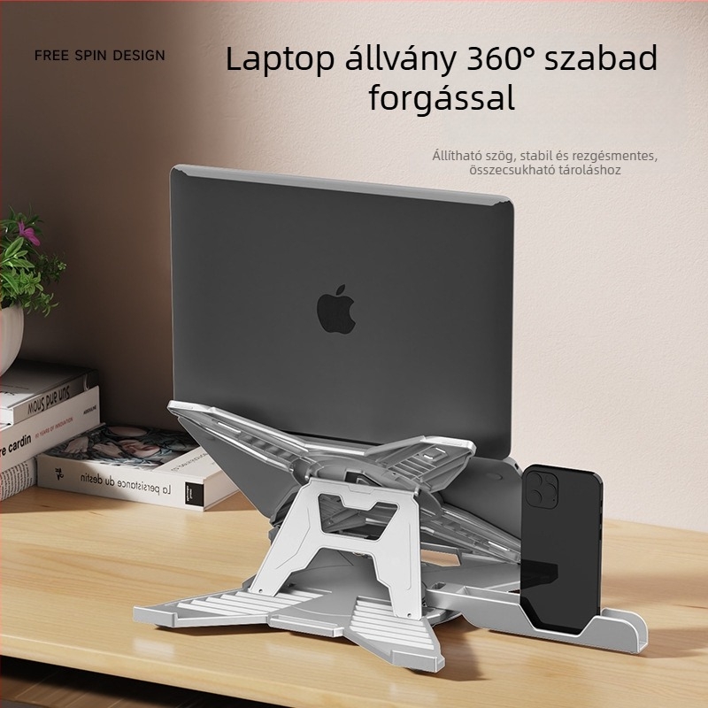 Összecsukható laptopállvány (modell 278; tömeg 423 g; kategória: laptopállvány; piacra dobva 2024)