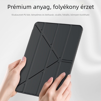 iPad Air 11 hüvelykes védőtok, teljes lefedettség, PU anyag, puha borítás, esés elleni védelem