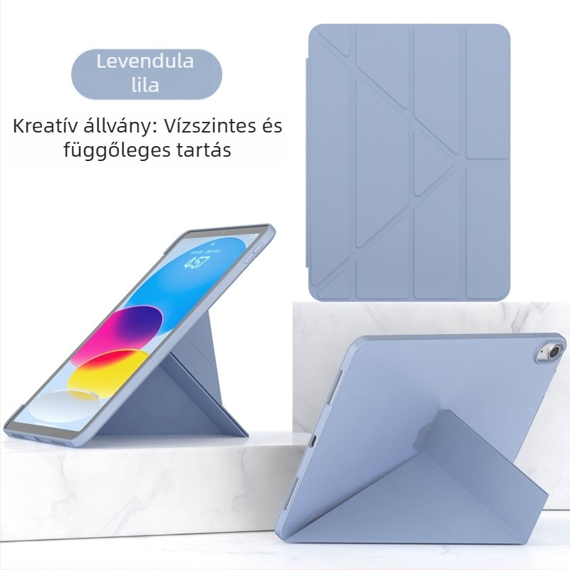 iPad Air 11 hüvelykes védőtok, teljes lefedettség, PU anyag, puha borítás, esés elleni védelem