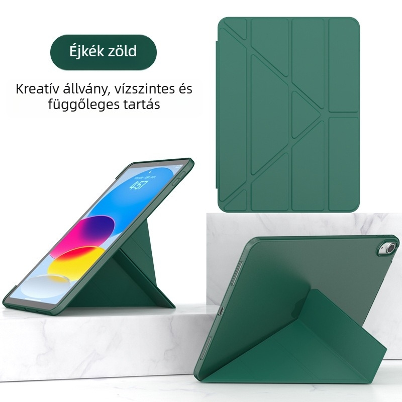 iPad Air 11 hüvelykes védőtok, teljes lefedettség, PU anyag, puha borítás, esés elleni védelem