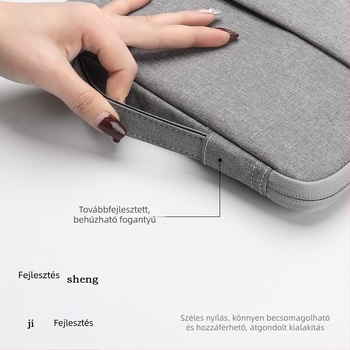 Kézi fogantyúval ellátott laptop tok, kompatibilis 13,3‑inch MacBook Air és 14‑inch Huawei