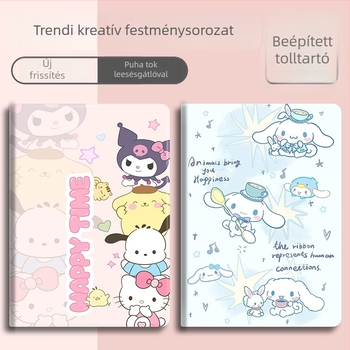 Szilikon védőtok iPad Air 2-hez (2023-as modell), aranyos 10,9 hüvelykes karikatúra stílus, kompatibilis az iPad Air 4/5 és az iPad Pro 11 hüvelykes