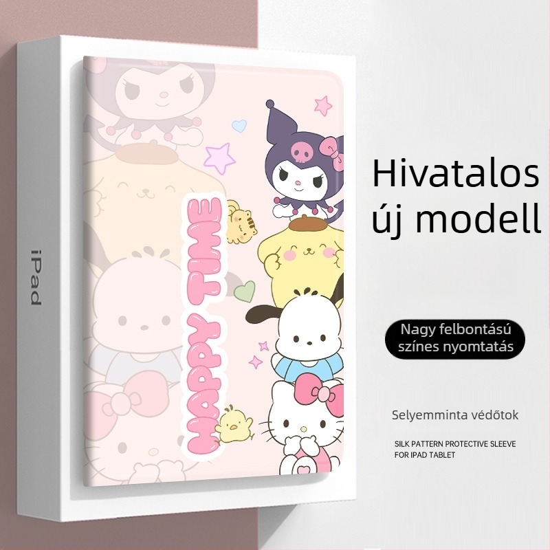 Szilikon védőtok iPad Air 2-hez (2023-as modell), aranyos 10,9 hüvelykes karikatúra stílus, kompatibilis az iPad Air 4/5 és az iPad Pro 11 hüvelykes