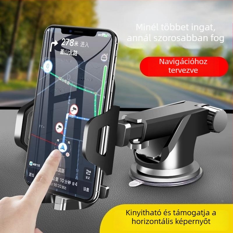 Autótelefon-tartó a légkivezetéshez – navigáció-kompatibilis, japán stílus (ABS műanyag; 2024 modell; rendkívül stabil)