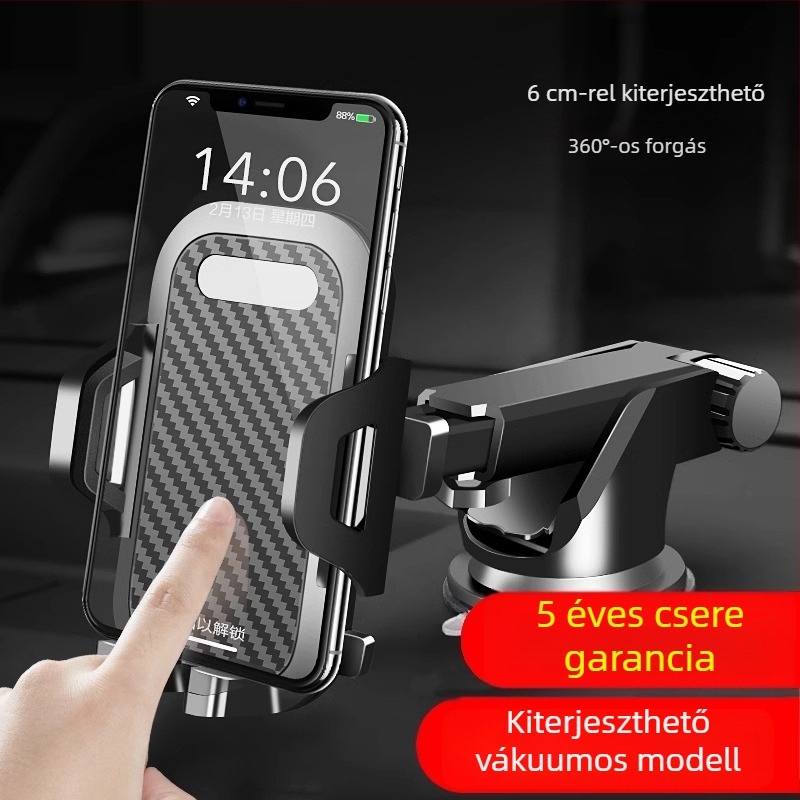 Autótelefon-tartó a légkivezetéshez – navigáció-kompatibilis, japán stílus (ABS műanyag; 2024 modell; rendkívül stabil)