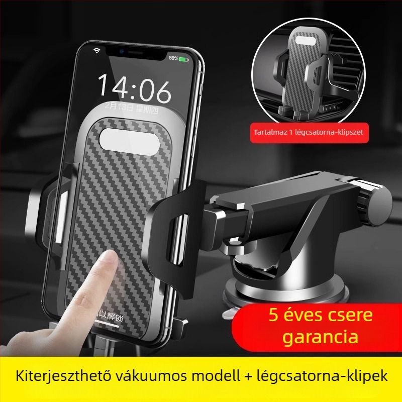 Autótelefon-tartó a légkivezetéshez – navigáció-kompatibilis, japán stílus (ABS műanyag; 2024 modell; rendkívül stabil)