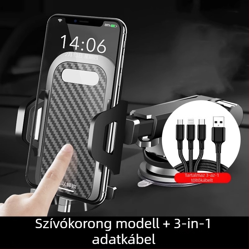 Autótelefon-tartó a légkivezetéshez – navigáció-kompatibilis, japán stílus (ABS műanyag; 2024 modell; rendkívül stabil)