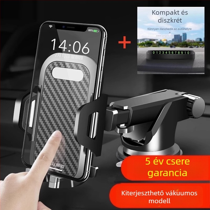Autótelefon-tartó a légkivezetéshez – navigáció-kompatibilis, japán stílus (ABS műanyag; 2024 modell; rendkívül stabil)